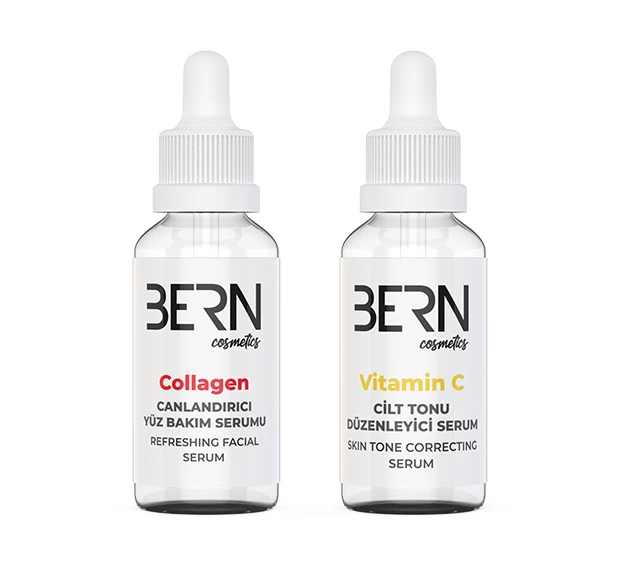 Collagen Facial Care Serum and Vitamin C Skin Tone Regulator Serum